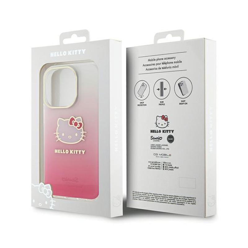 Hello Kitty IML Gradient Electrop Kitty Head - Etui iPhone 15 Pro Max (różowy)