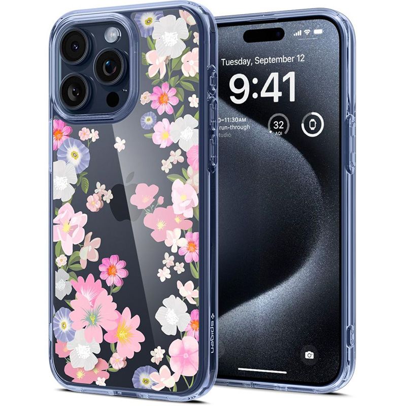 Spigen Ultra Hybrid - Etui do iPhone 15 Pro (Blossom)