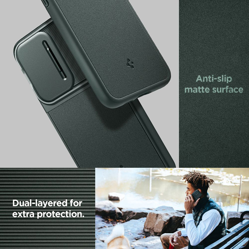 Spigen Optik Armor - Etui do Samsung Galaxy S23 FE (Abyss Green)