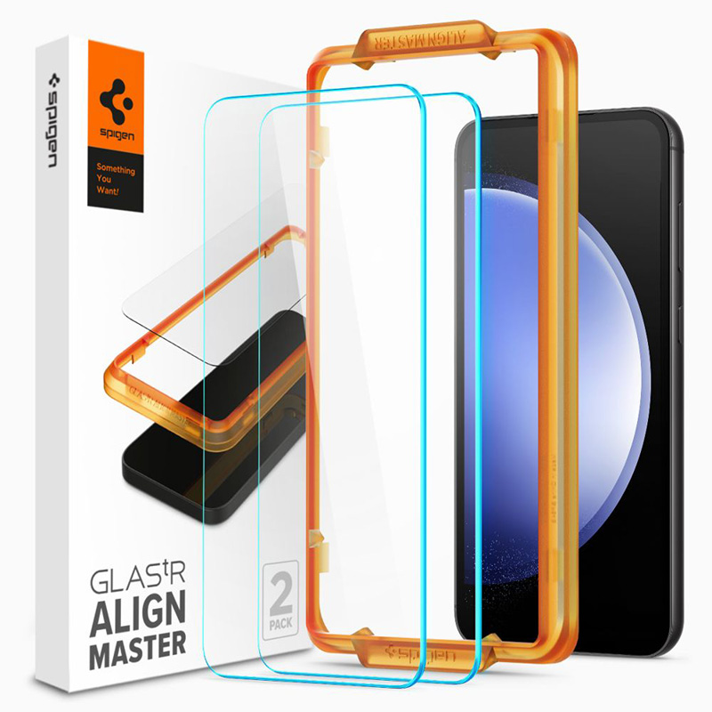 Spigen Alm Glas.TR 2-Pack - Szkło hartowane do Samsung Galaxy S23 FE (2 szt.) (Clear)