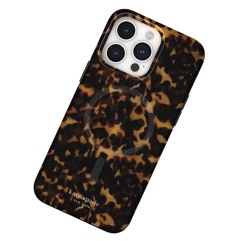 Kate Spade New York Protective MagSafe - Etui iPhone 15 Pro Max (Transparent Tortoise)