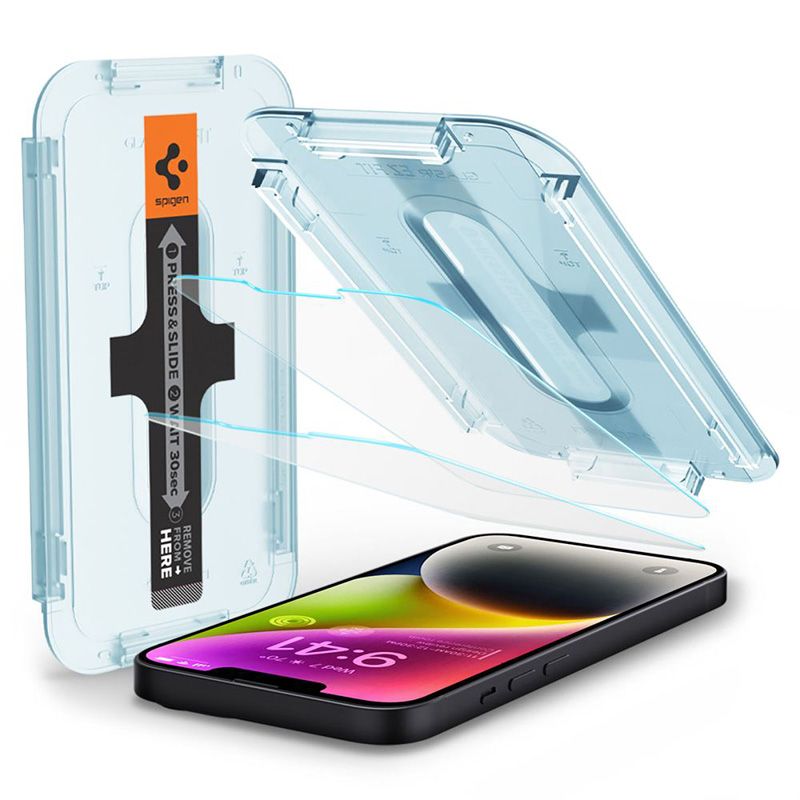 Spigen GLAS.TR EZ FIT 2-Pack - Szkło hartowane do iPhone 14 / iPhone 13 Pro / iPhone 13 2 szt