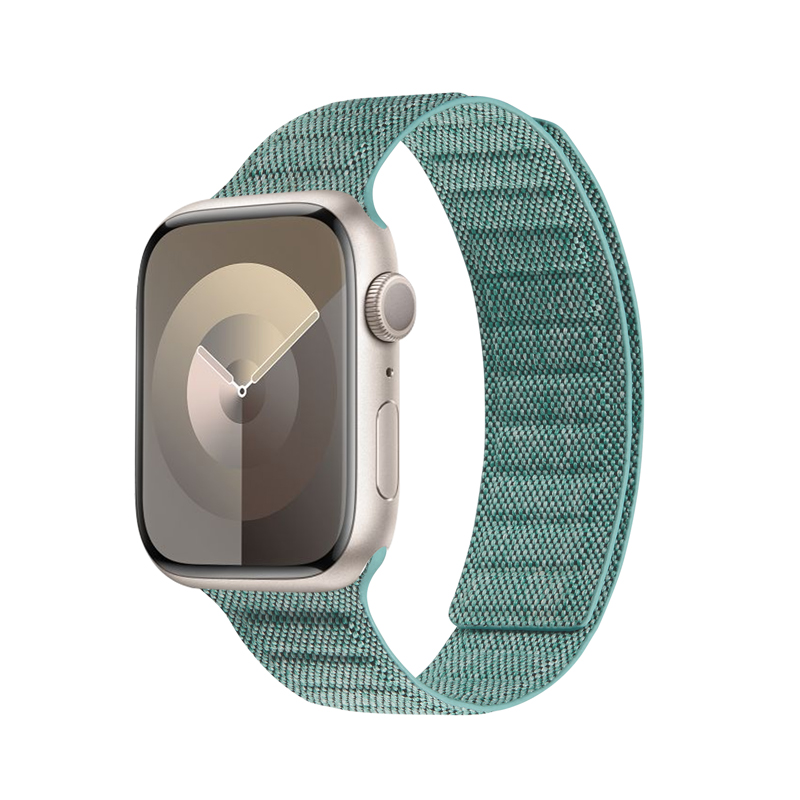 Crong Melange - Pasek magnetyczny do Apple Watch 42/44/45/49 mm (turkusowy melanż)