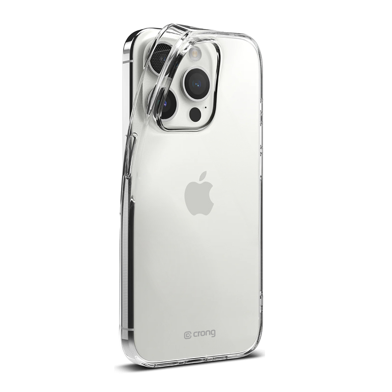 Crong Crystal Slim Cover - Etui iPhone 15 Pro (przezroczysty)