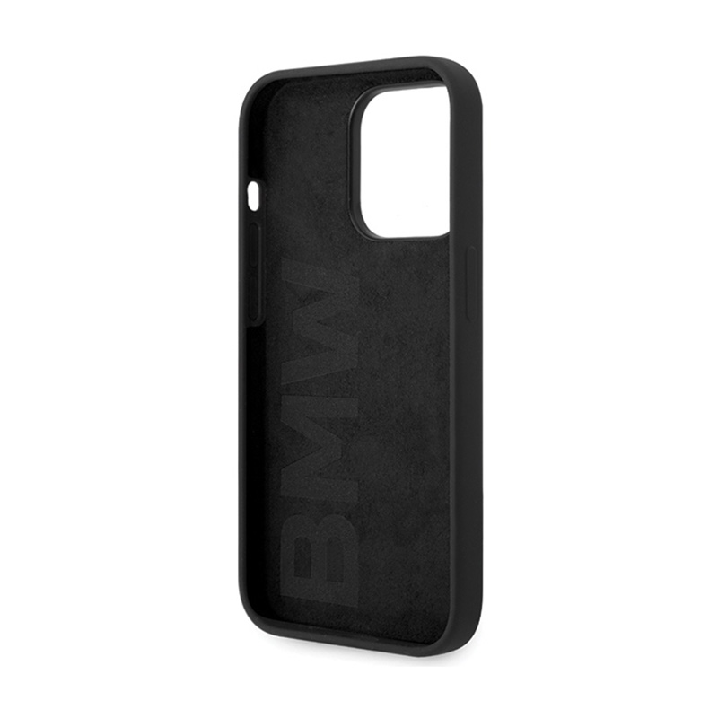BMW Silicone Metal Logo - Etui iPhone 15 Pro (czarny)