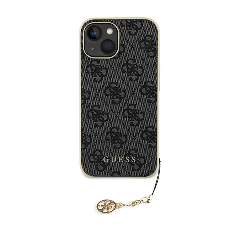 Guess 4G Charms Collection - Etui iPhone 15 (szary)