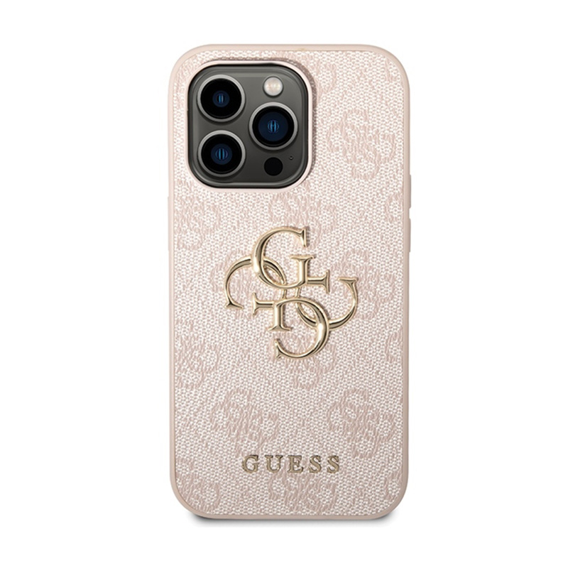 Guess 4G Big Metal Logo - Etui iPhone 15 Pro Max (różowy)