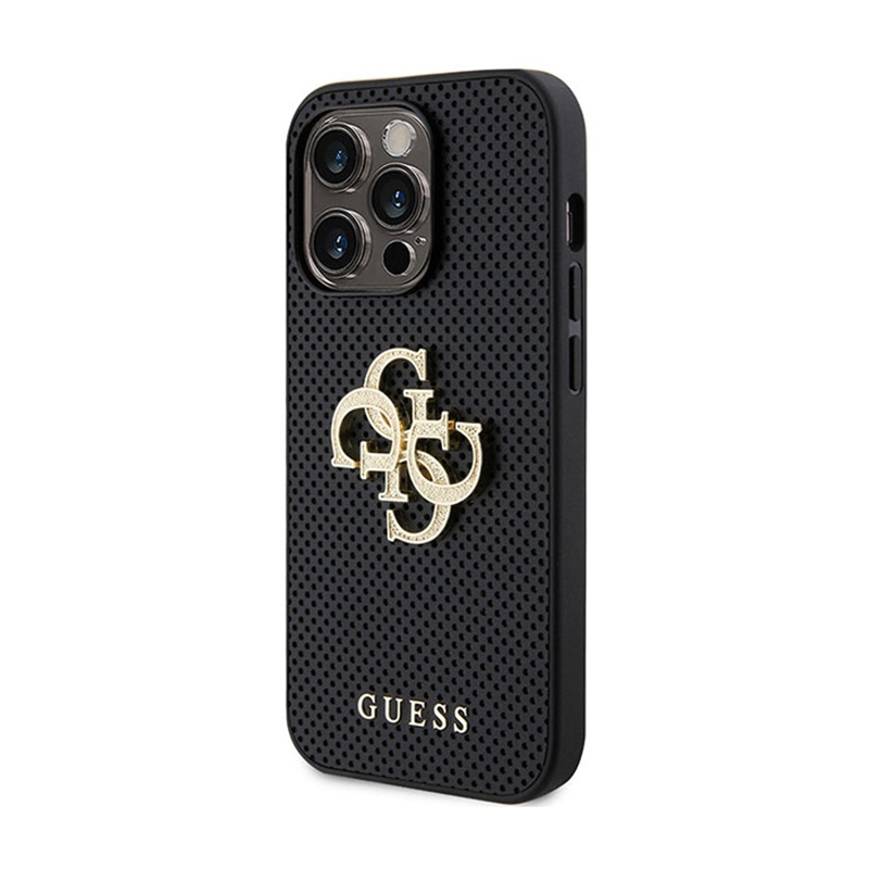 Guess 4G Strass Metal Logo - Etui iPhone 15 Pro Max (srebrny)