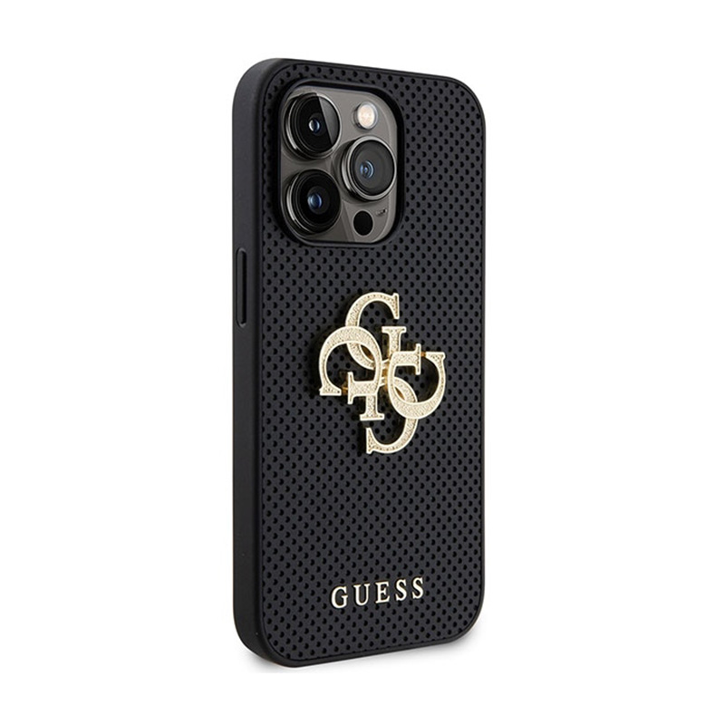 Guess 4G Strass Metal Logo - Etui iPhone 15 Pro Max (srebrny)