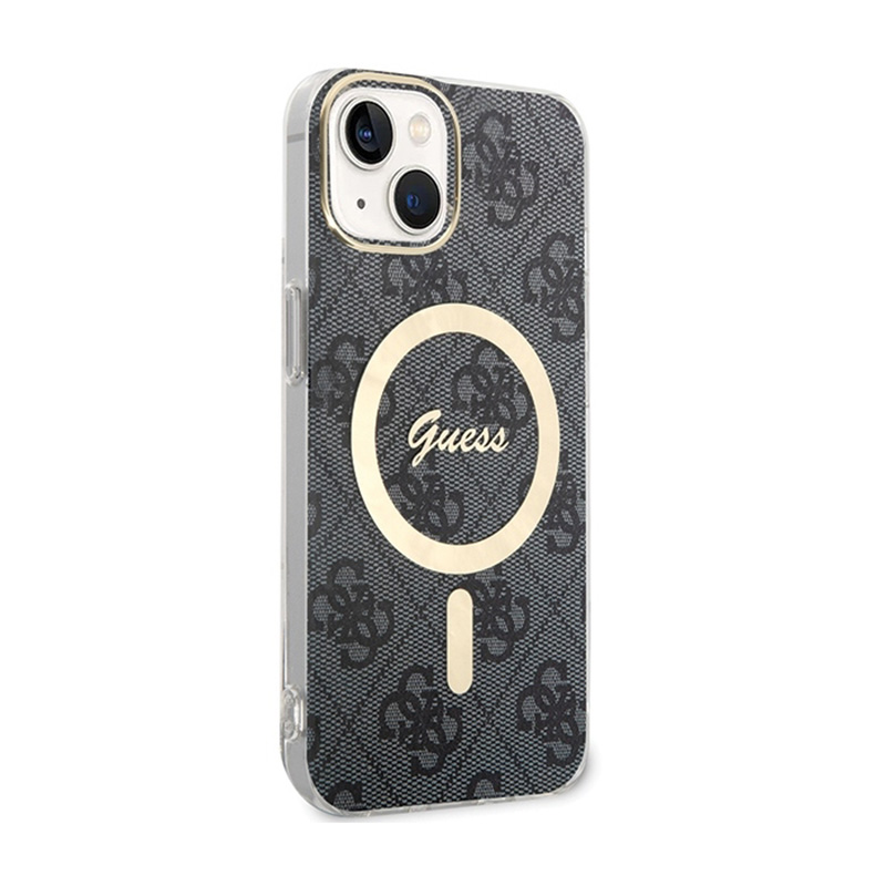 Guess 4G MagSafe - Etui iPhone 15 (czarny)