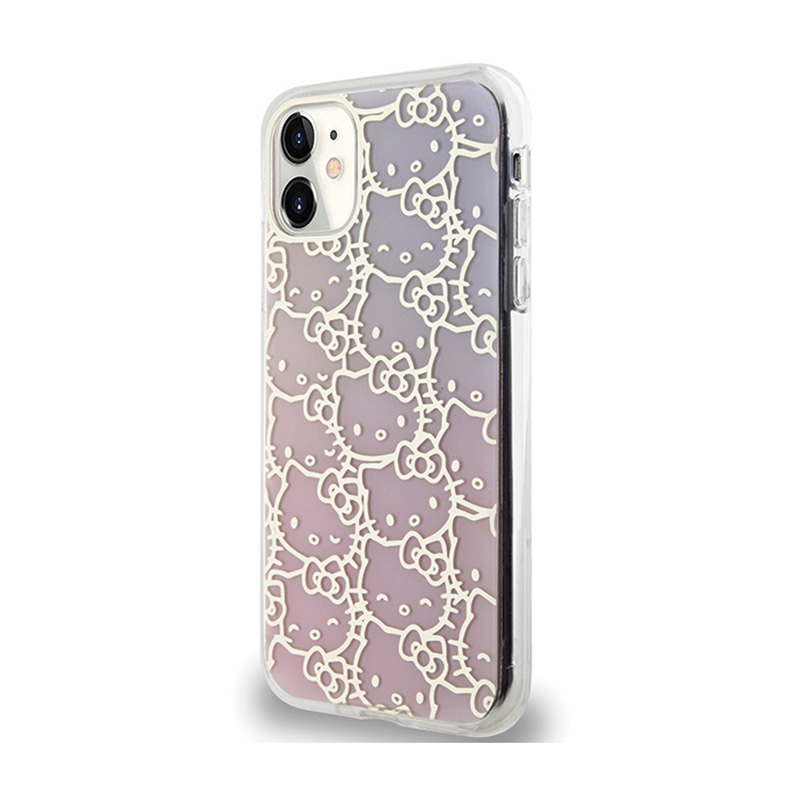 Hello Kitty IML Gradient Electrop Crowded Kitty Head - Etui iPhone 11 (różowy)