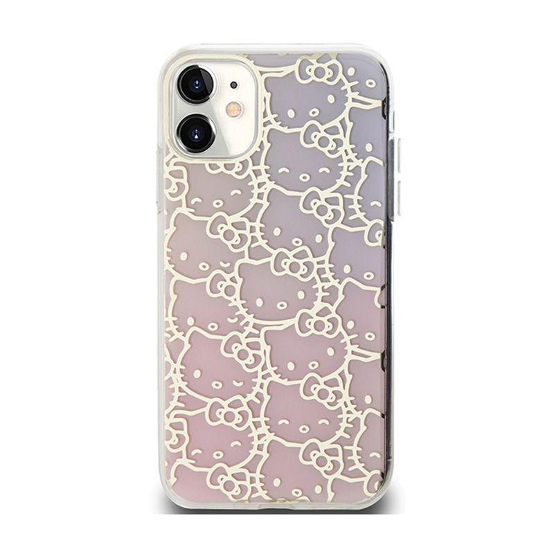 Hello Kitty IML Gradient Electrop Crowded Kitty Head - Etui iPhone 11 (różowy)