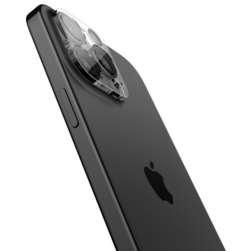 Spigen Optik.TR Camera Protector - Szkło ochronne na obiektyw do iPhone 15 Pro / 15 Pro Max / iPhone 14 Pro / 14 Pro Max (2 szt) (Przezroczysty)