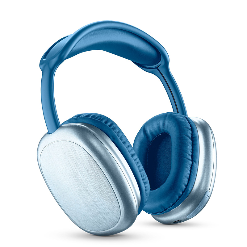 Cellularline Music Sound MAXI2 - Bezprzewodowe słuchawki nauszne Bluetooth V5.0 (niebieski)