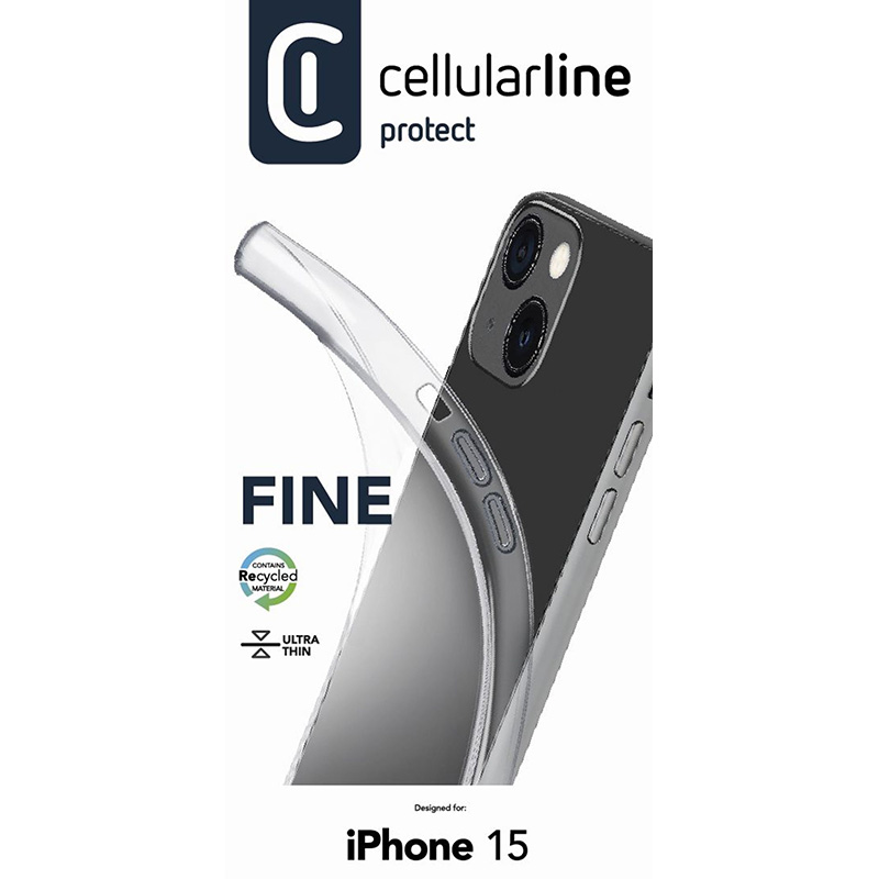 Cellularline Fine - Etui iPhone 15 (przezroczysty)