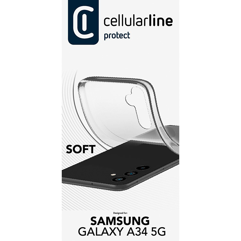 Cellularline Soft - Etui Samsung Galaxy A34 5G (przezroczysty)