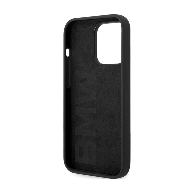 BMW Signature Liquid Silicone MagSafe - Etui iPhone 14 Pro (czarny)