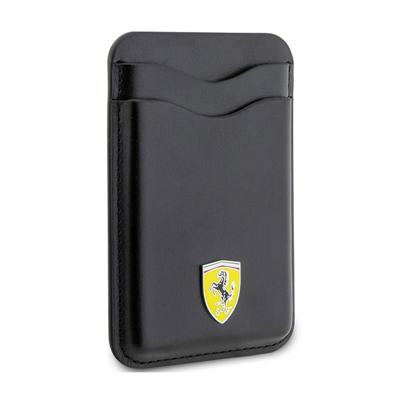 Ferrari Wallet Cardslot MagSafe Leather 2023 - Portfel magnetyczny (czarny)