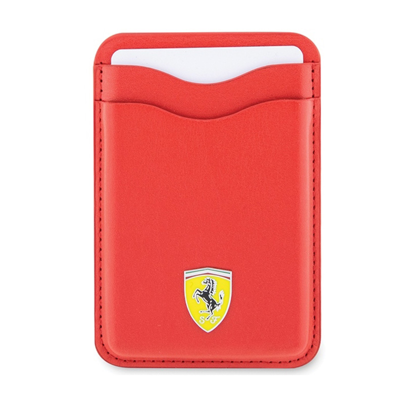 Ferrari Wallet Cardslot MagSafe Leather 2023 - Portfel magnetyczny (czerwony)