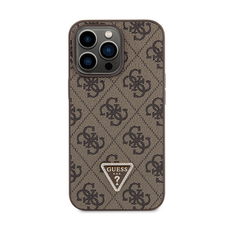 Guess Crossbody 4G Metal Logo - Etui iPhone 13 Pro (brązowy)