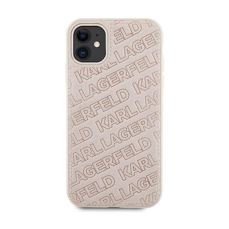 Karl Lagerfeld Quilted K Pattern - Etui iPhone 11 (różowy)