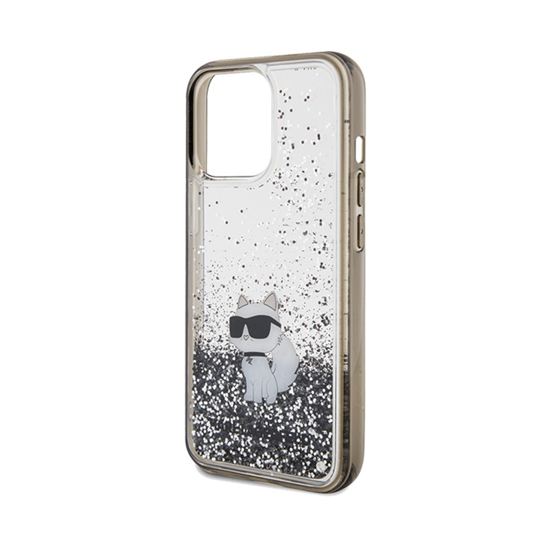 Karl Lagerfeld Liquid Glitter Choupette - Etui iPhone 13 Pro Max (przezroczysty)