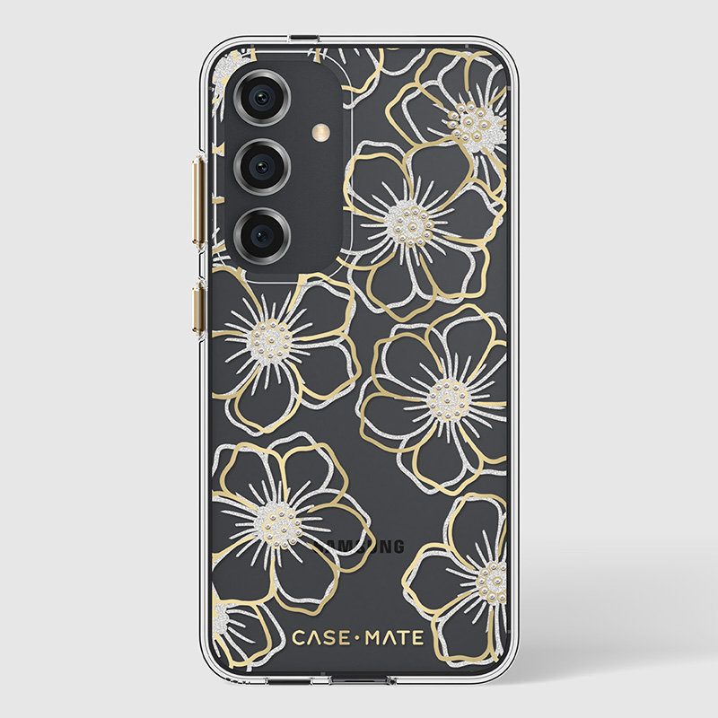 Case-Mate Floral Gems - Etui Samsung Galaxy S24 (Gold)