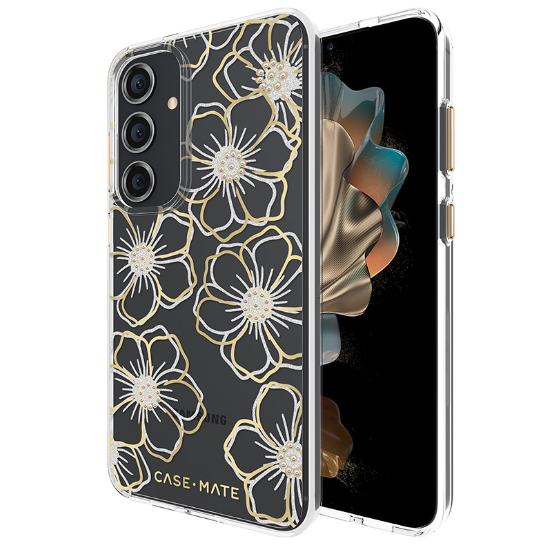 Case-Mate Floral Gems - Etui Samsung Galaxy S24+ (Gold)