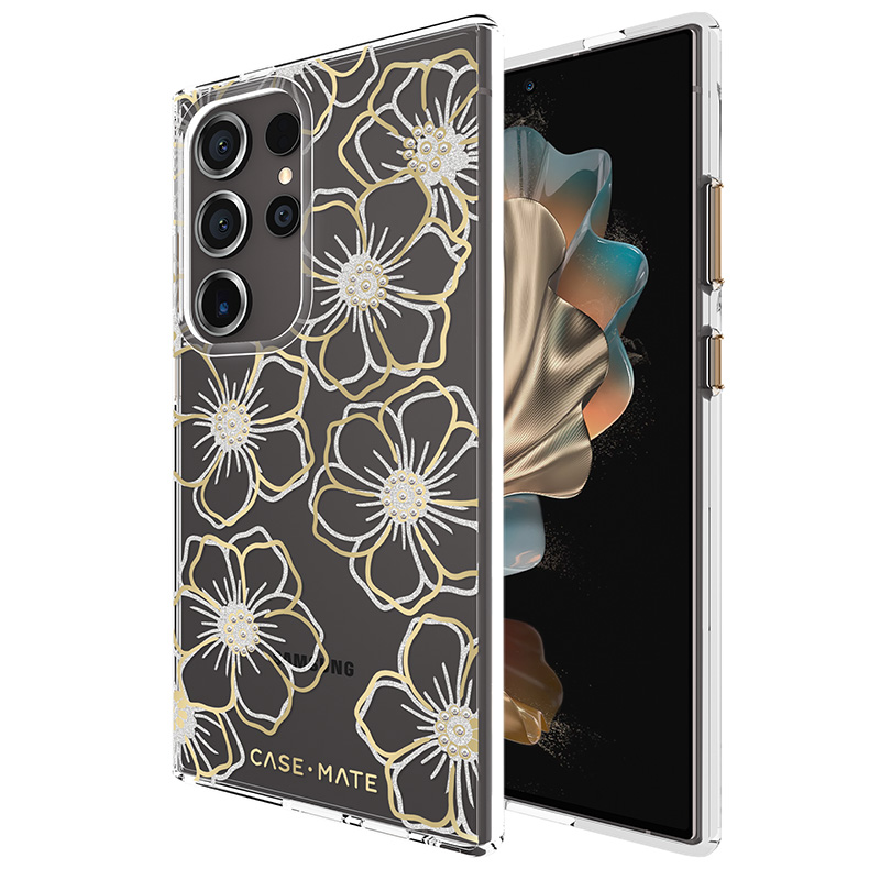 Case-Mate Floral Gems - Etui Samsung Galaxy S24 Ultra (Gold)