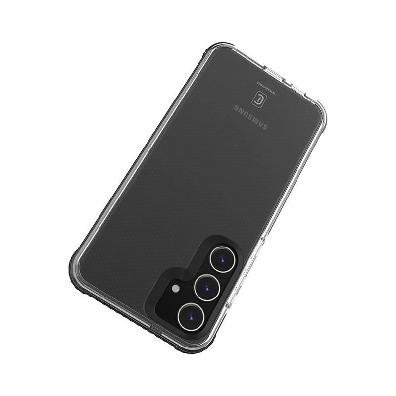Cellularline Tetra Force Strong Guard - Etui Samsung Galaxy S24 z powłoką MICROBAN (przezroczysty)