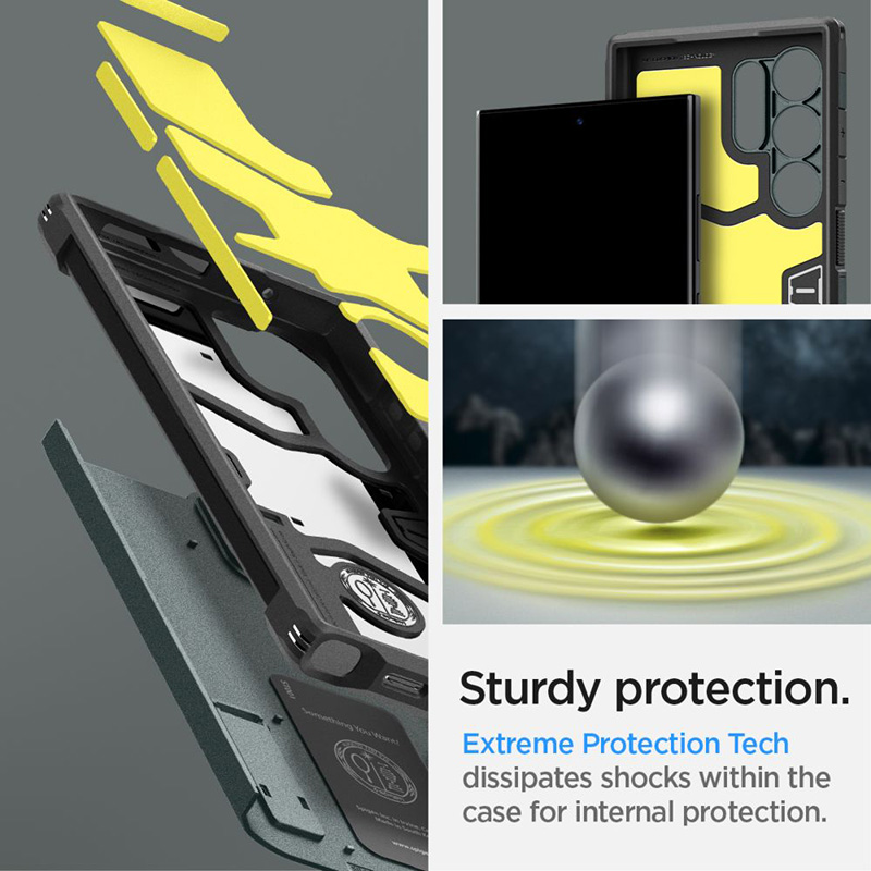 Spigen Tough Armor - Etui do Samsung Galaxy S24 Ultra (Abyss Green)