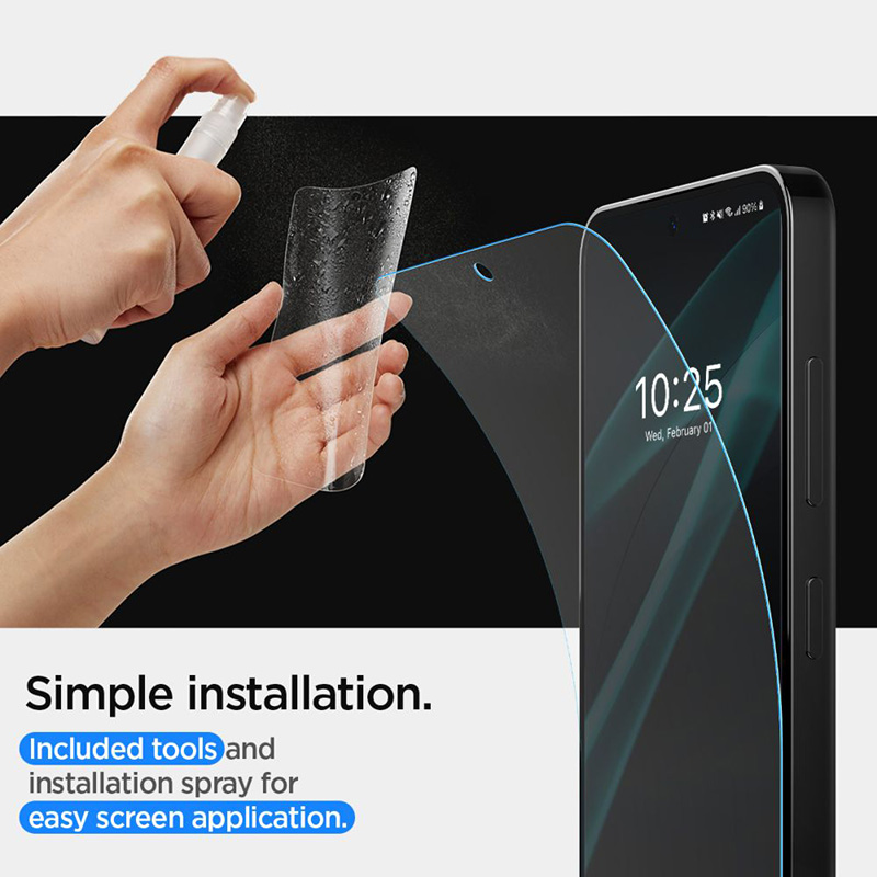Spigen Neo Flex 2-Pack - Folia ochronna 2 szt. do Samsung Galaxy S24 (Przezroczysty)