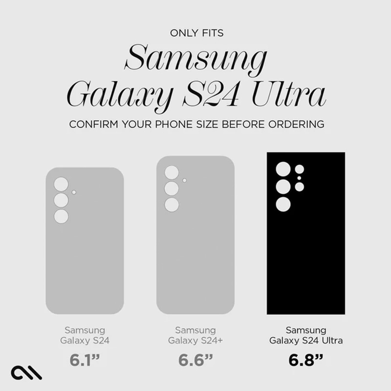 Case-Mate Tough Black - Etui Samsung Galaxy S24 Ultra (Czarny)