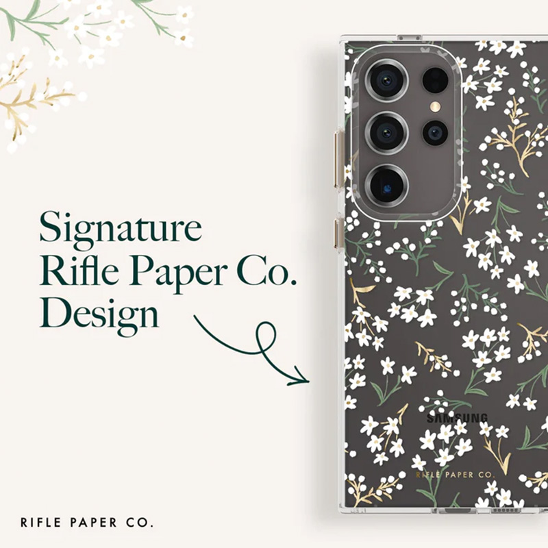 Rifle Paper Clear - Etui Samsung Galaxy S24 Ultra (Petite Fleurs)