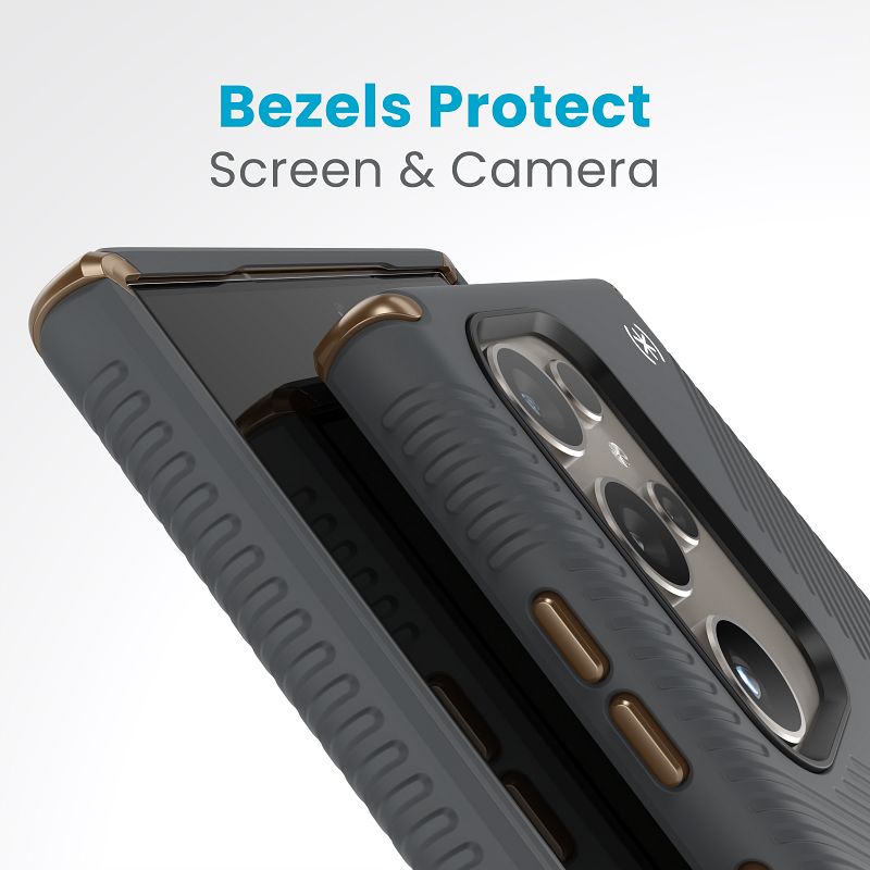 Speck Presidio2 Grip - Etui Samsung Galaxy S24 Ultra (Charcoal Grey / Cool Bronze)