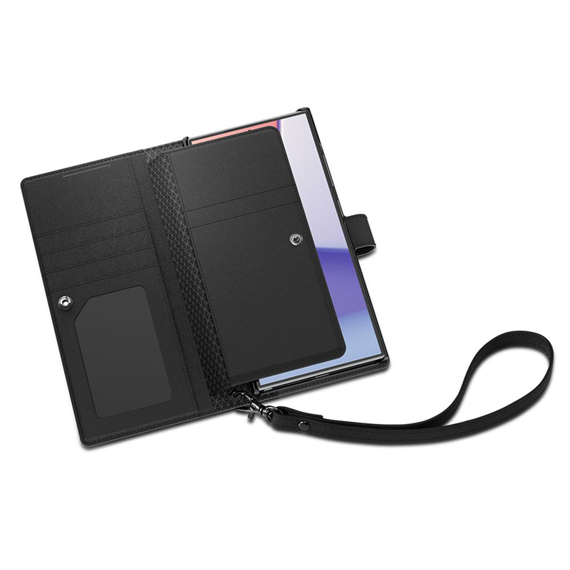 Spigen Wallet S Plus - Etui do Samsung Galaxy S24 Ultra (Czarny)