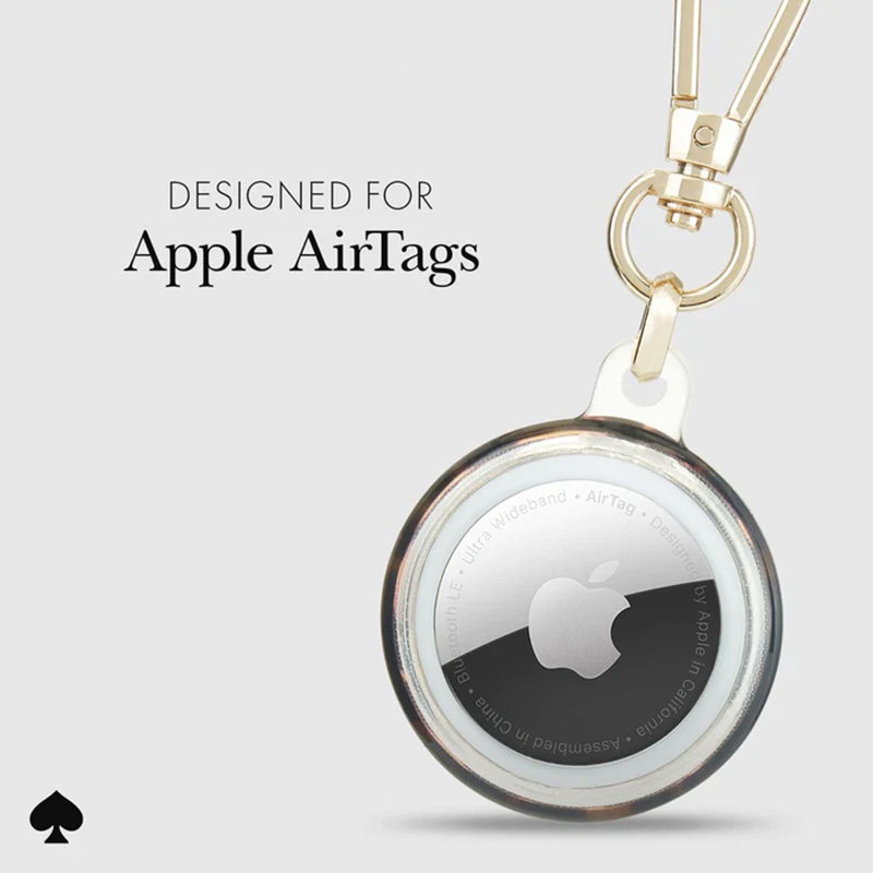 Kate Spade New York Keychain Holder - Etui ochronne brelok do Apple AirTag (Tortoiseshell)