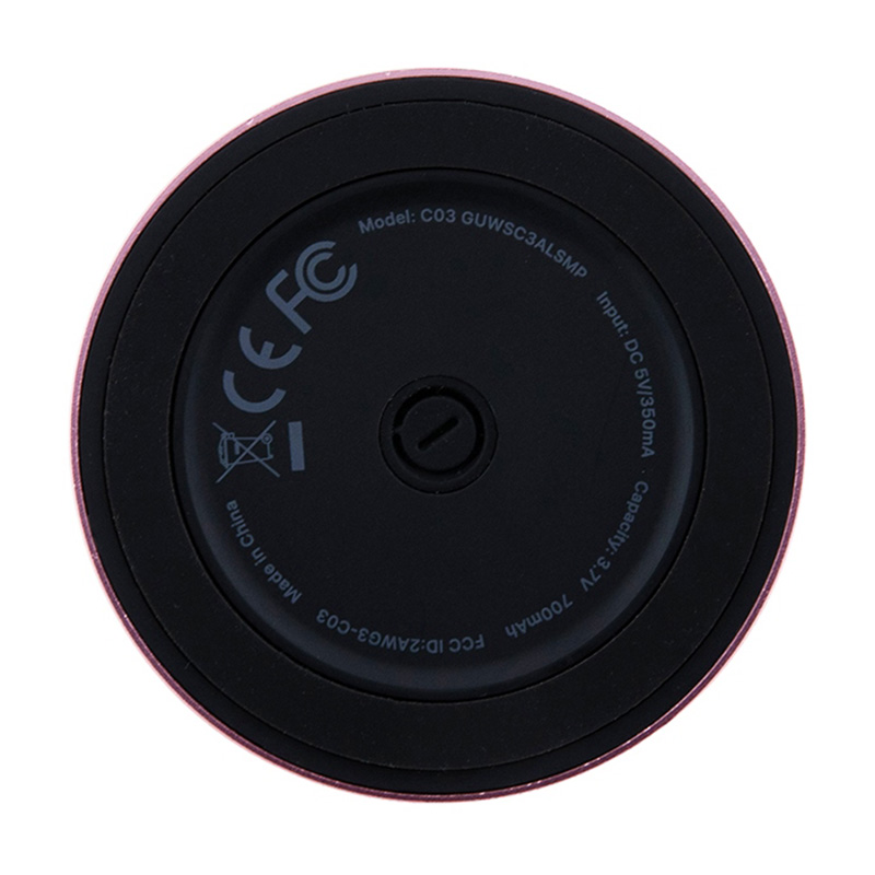 Guess Magnetic Script Metal Logo - Głośnik Bluetooth V5.3 (różowy)