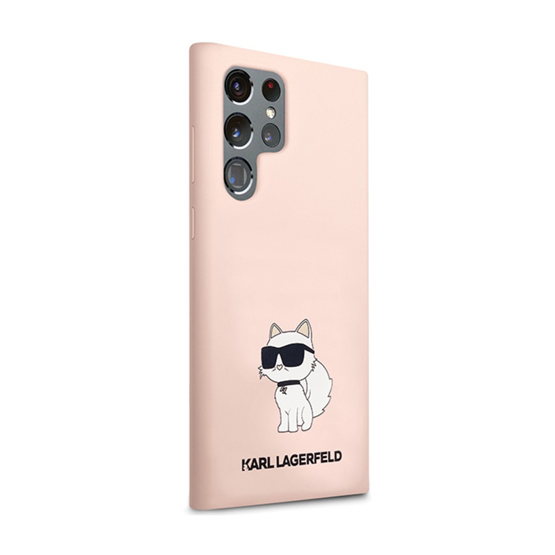 Karl Lagerfeld Silicone Choupette - Etui Samsung Galaxy S24 Ultra (różowy)