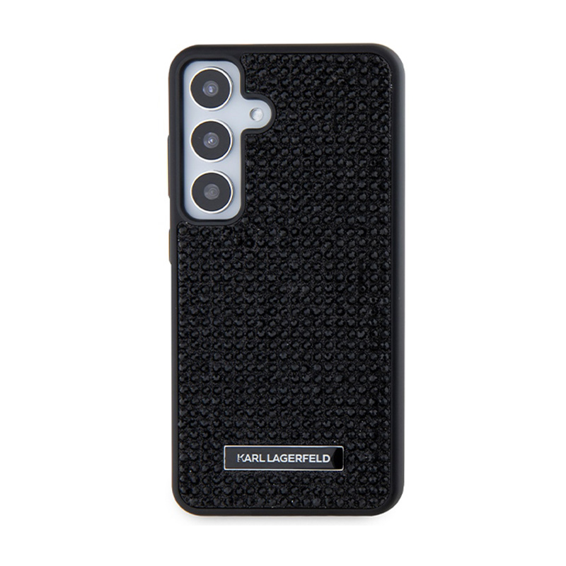 Karl Lagerfeld Rhinestone Metal Logo - Etui Samsung Galaxy S24+ (czarny)