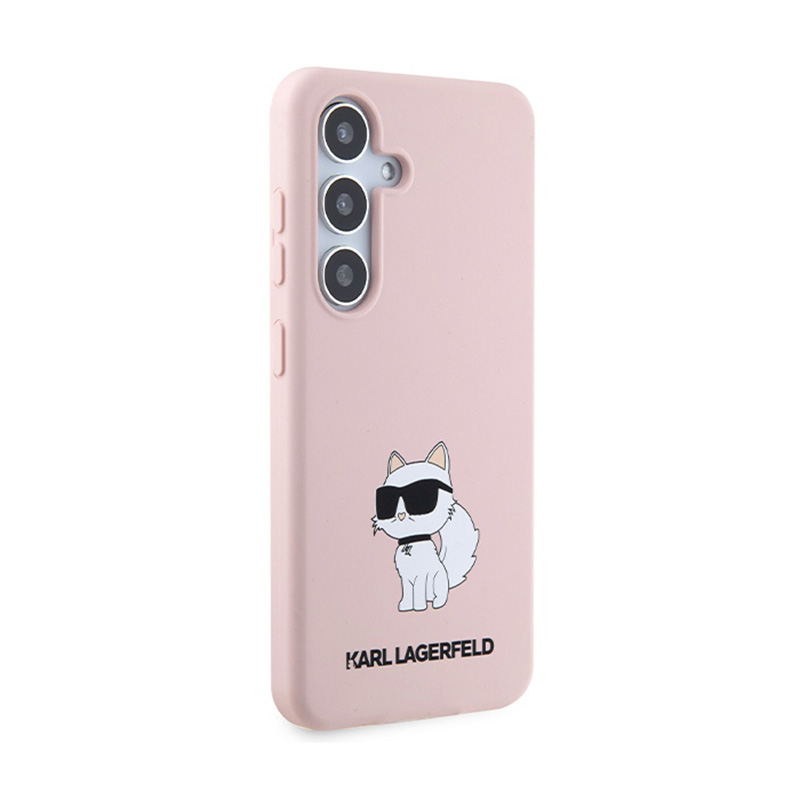 Karl Lagerfeld Silicone Choupette - Etui Samsung Galaxy S24 (różowy)