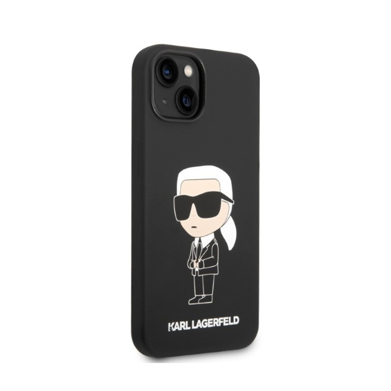 Karl Lagerfeld Silicone Ikonik MagSafe - Etui iPhone 15 / 14 / 13 (czarny)
