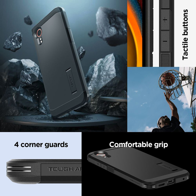 Spigen Tough Armor - Etui do Samsung Galaxy XCover 7 (Czarny)