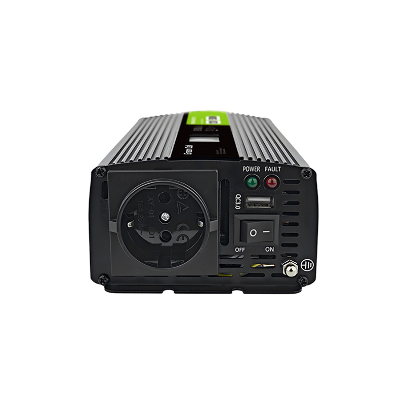 Green Cell - Przetwornica napięcia PowerInverter z wyświetlaczem LCD 12V na 230V 500W/1000W Czysta sinusoida