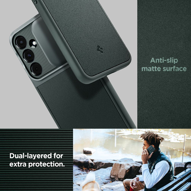 Spigen Optik Armor - Etui do Samsung Galaxy A55 5G (Abyss Green)