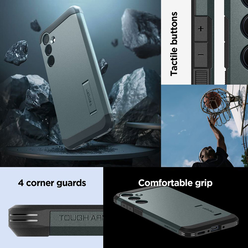 Spigen Tough Armor - Etui do Samsung Galaxy A35 5G (Abyss Green)