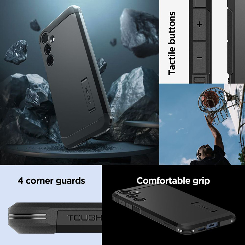 Spigen Tough Armor - Etui do Samsung Galaxy A55 5G (Czarny)