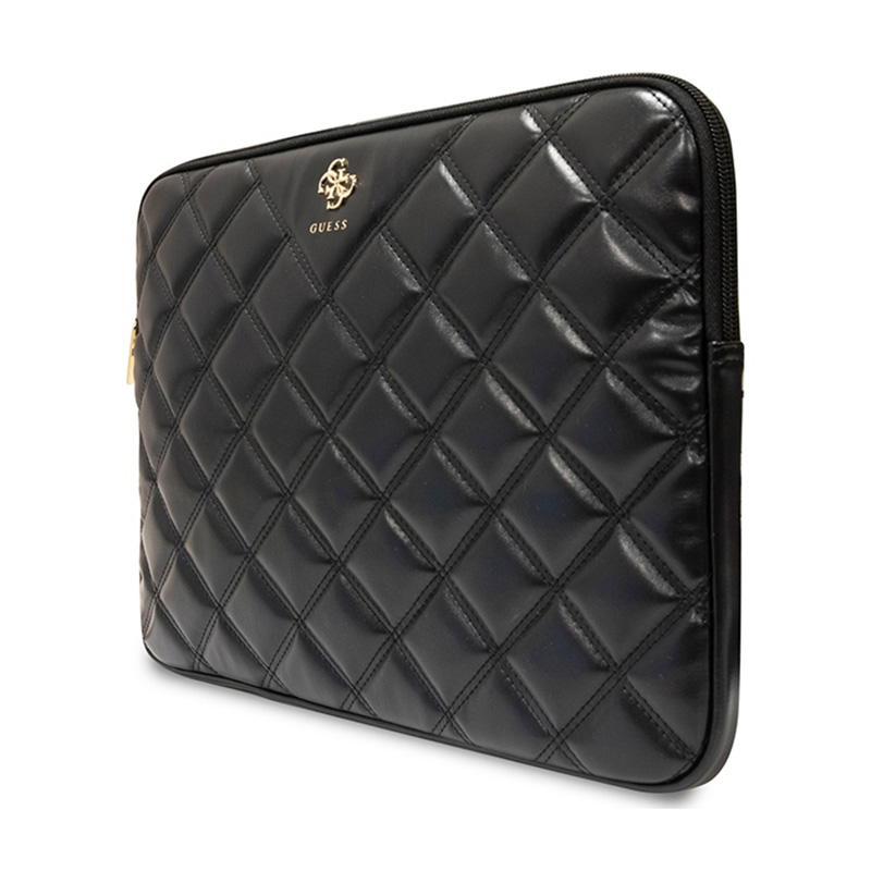 Guess Quilted 4G Sleeve - Etui na notebooka 15" / 16" (czarny)
