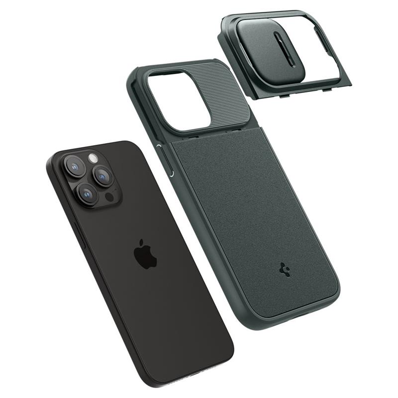 Spigen Optik Armor Mag MagSafe - Etui do iPhone 15 Pro (Abyss Green)