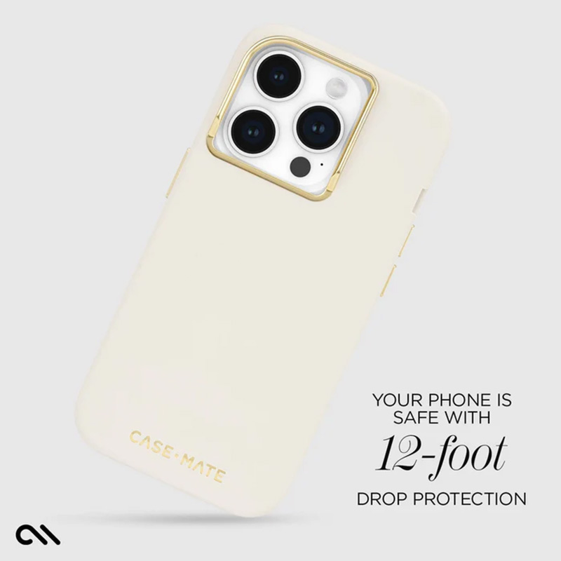 Case-Mate Silicone MagSafe - Etui iPhone 15 Pro (Beige)